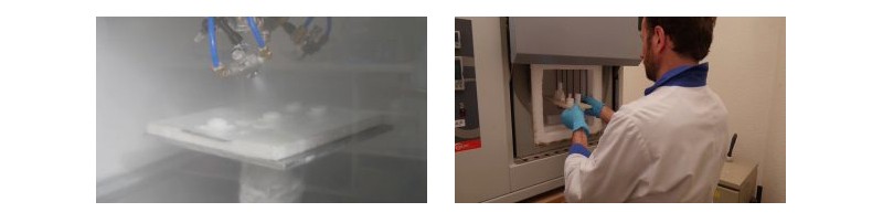 печь для удаления связующего спекания и стенд для очиски деталей в 3д принтере 3DCERAM CERAMAKER C900 FLEX